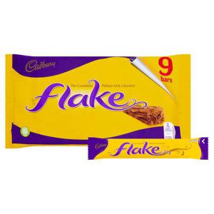 Cadbury Dairy Milk Flake Chocolate Bars X9 180G