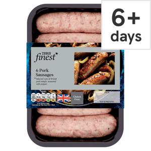 Tesco Finest British Pork Sausages 400G