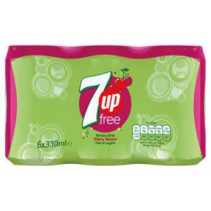 7Up Free Cherry Flavoured Drink 6X330ml