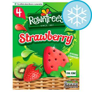 Rowntrees Strawberry Lollies 4X73ml