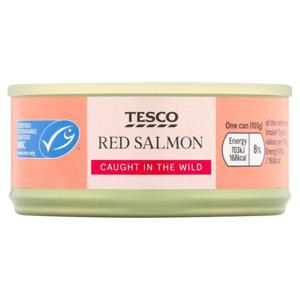 Tesco Wild Pacific Red Salmon 105G