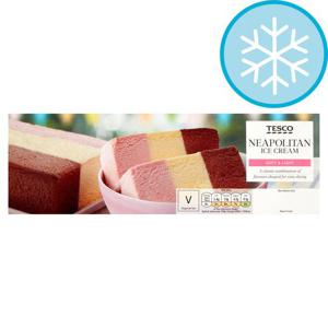 Tesco Neapolitan Ice Cream Block 1 Litre