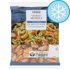 Tesco Cooked Mussels 400G