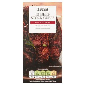 Tesco 10 Beef Stock Cubes 100G