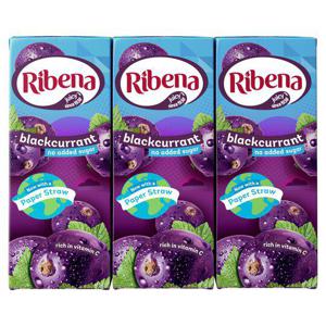 Ribena No Added Sugar Blackcurrant Cartons 6X250ml