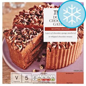 Tesco Double Chocolate Gateau 350G