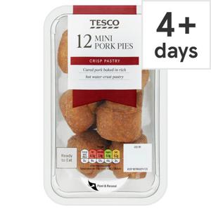 Tesco 12 Bitesize Pork Pies 300G