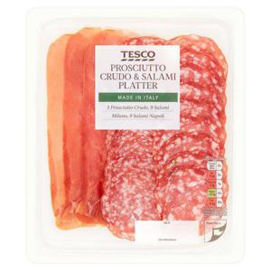 Tesco Prosciutto Crudo & Salami Platter 120G