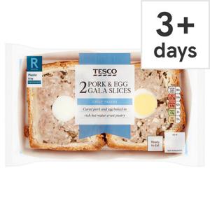 Tesco 2 Pork & Egg Gala Slices 250G