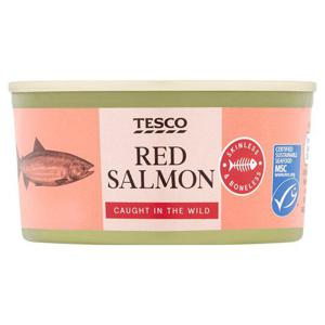 Tesco Skinless & Boneless Red Salmon 170G