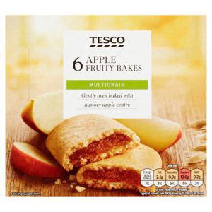 Tesco 6 Apple Fruity Bakes 222G