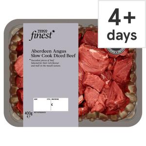 Tesco Finest Diced Beef 400G