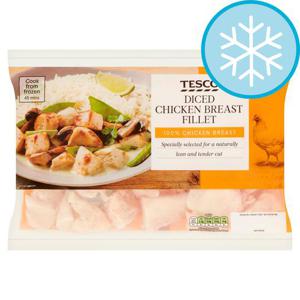 Tesco Diced Chicken Breast Fillets 640G