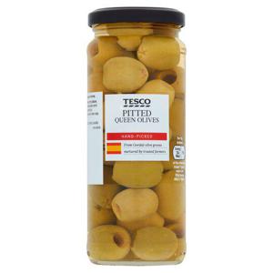 Tesco Pitted Queen Olives 340G