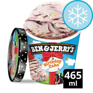 Ben & Jerry's Birthday Cake Vanilla Ice Cream 465Ml