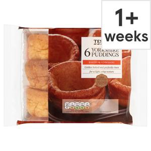 Tesco Yorkshire Puddings 6 Pack 180G