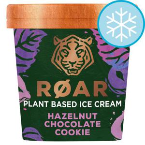 Roar Hazelnut Chocolate Cookie Plant Based Ice Cream 500Ml