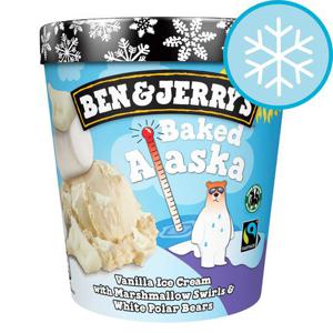 Ben & Jerry's Baked Alaska Vanilla Ice Cream 465Ml