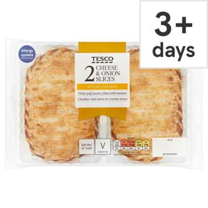 Tesco 2 Cheese & Onion Slices 300G