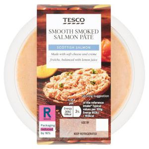 Tesco Smooth Smoked Scottish Salmon Pate 100G