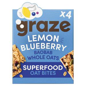 Graze Lemon & Blueberry Super Bites 4X30g