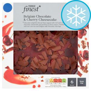 Tesco Finest Belgian Chocolate & Cherry Cheesecake 463G