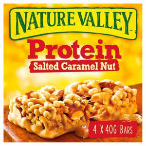 Nature Valley Protein Salted Caramel Nut Bars 4X40g