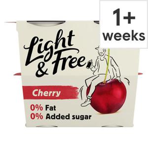 Light & Free Greek Style Cherry Yogurt 4X115g