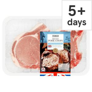 Tesco 2 Pork Loin Chops 450G