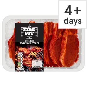 Tesco Chinese Bbq Pork Loin Steaks 600G