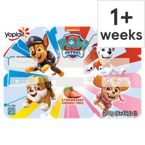 Paw Patrol Strawberry Fromage Frais 6X45g