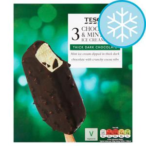 Tesco Chocolate & Mint Sticks 3X110ml