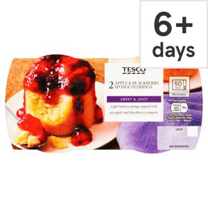 Tesco 2 Apple & Blackberry Puddings 220G