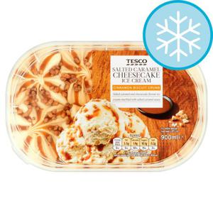 Tesco Salted Caramel Cheesecake Ice Cream 900Ml