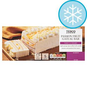 Tesco Passion Fruit Gateau Bar 400G