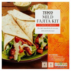 Tesco Mild Fajita Kit 470G