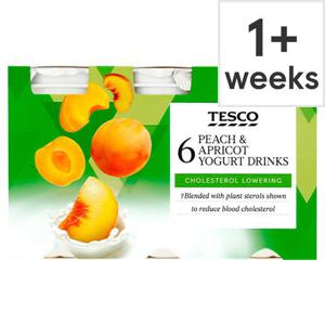 Tesco Chol Red Apricot & Peach Yogurt Drink 600G