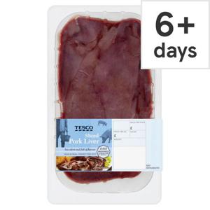 Tesco British Pork Sliced Liver