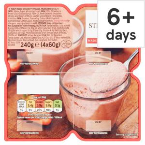 Tesco Strawberry Mousse 240G (4X60g)