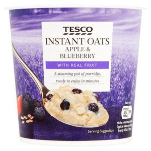 Tesco Instant Oats Porridge Pot Apple & Blueberry 55G