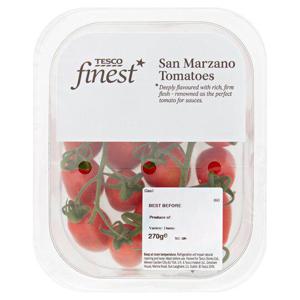 Tesco Finest Mini San Marzano Tomatoes 270G