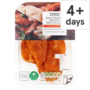 Tesco Bbq Cooked Chicken Breast Mini Fillets 170G