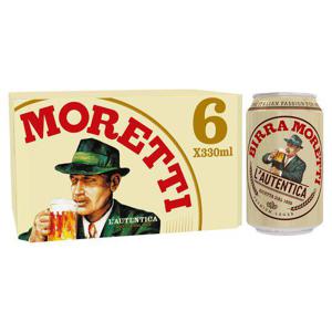 Birra Moretti Italian Lager 6 X 330Ml Cans