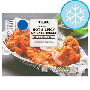 Tesco Hot & Spicy Mini Fillets Chicken Breast 300G