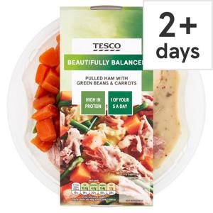 Tesco Pulled Ham With Green Beans & Carrots 400G