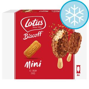 Lotus Biscoff Mini Ice Cream Sticks 6X60ml