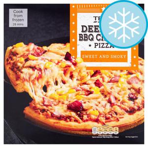 Tesco Deep Pan Bbq Chicken Pizza 406G