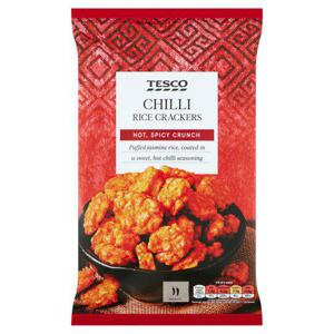 Tesco Chilli Rice Crackers 125G