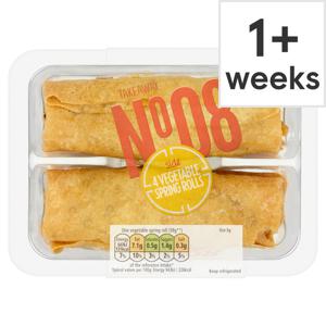 Tesco 4 Vegetable Spring Rolls 240G