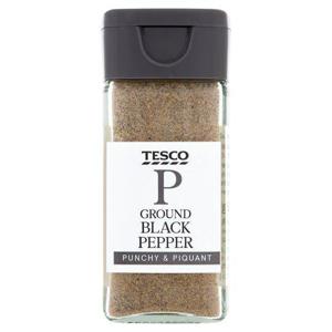 Tesco Ground Black Pepper 50G